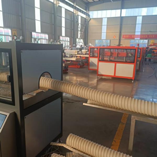 100m/roll Winding Machine Carbon Spiral Corrugated Pipe Production Line with Water Cooling Way