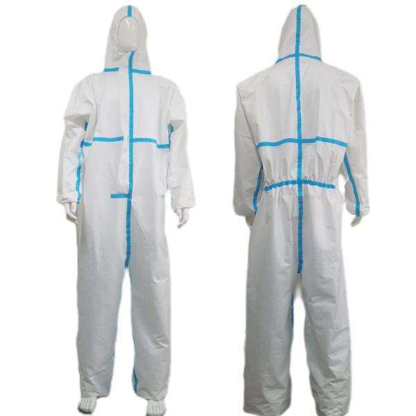 Breathable Anti Splash Microporous Safety Coverall Without Shoe Cover For Direct Sale