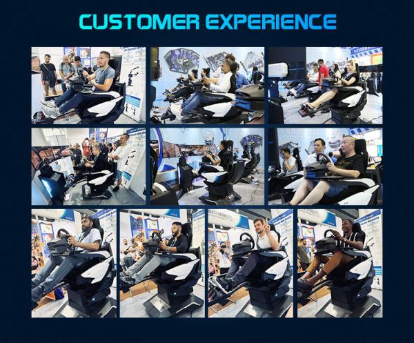 1100W 6Dof Racing Car Game Machine Vr Driving Simulator Game