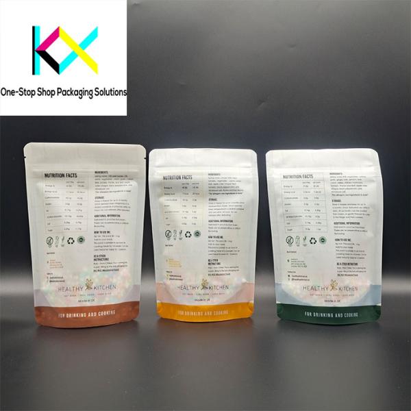 Personalized Digital Printed Packaging Pouch with Clear Window Eco Friendly Packaging Bags EU Certifed