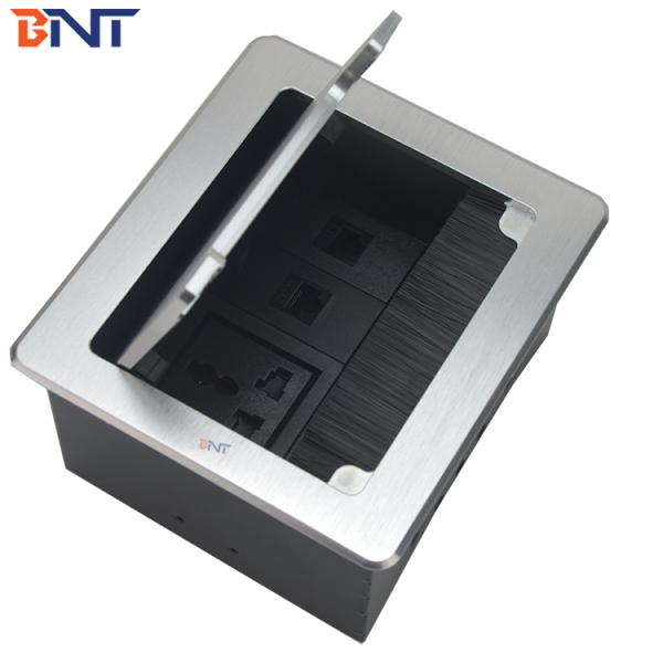 Embedded conference multi-function interface aluminum electric desk socket box