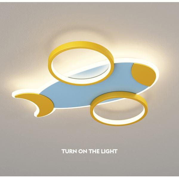 Творческое предохранение от глаза воздушных судн мультфильма привело потолочное освещение для комнаты детей комнаты спальни