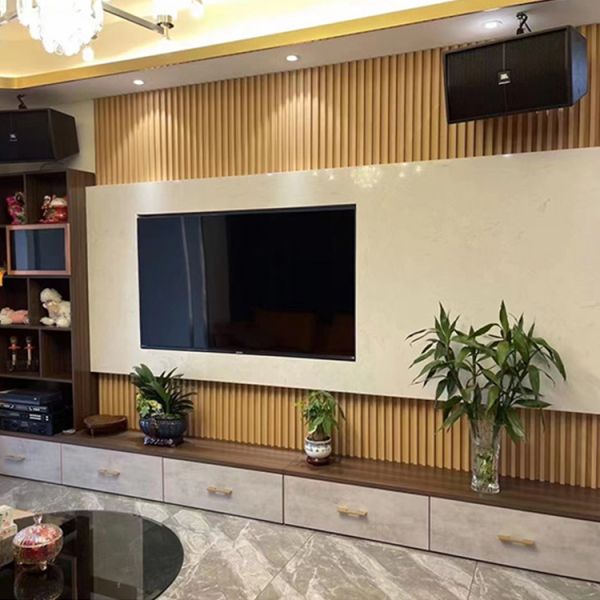 Customized Eco Friendly Indoor Irregular Grille Wpc Wall Panel 160x24 Cladding