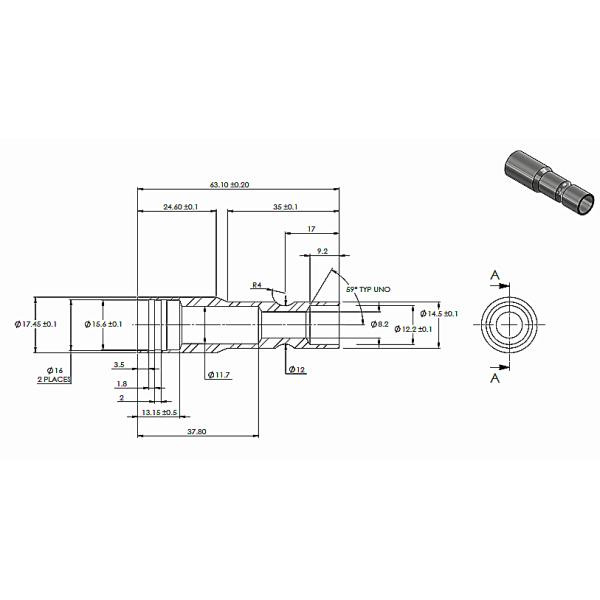 Certificat ISO9001 cannelé par DM à faible teneur en carbone de chapeau de conduit de garnitures d'extrémité de câble d'acier
