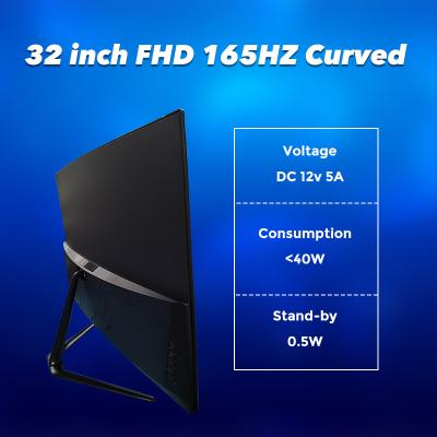 FCC 165HZ 350cd/M2 Gaming Desktop Monitor Usd Hdmi DP Para Internet Cafe
