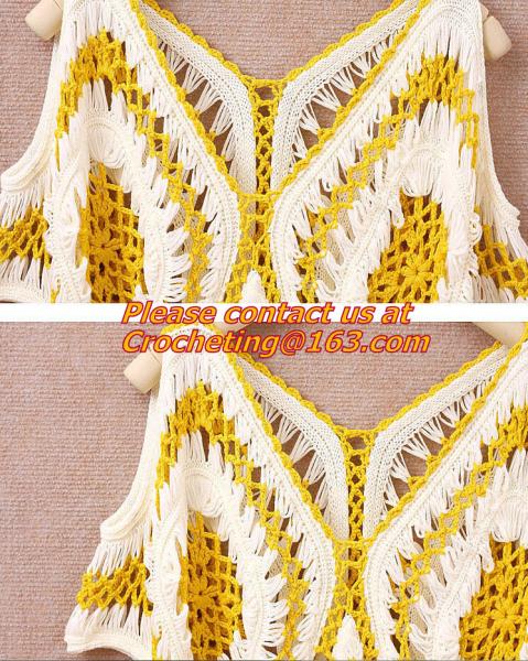 Blouse, Women, Hollow Out, Loose, Beach Crochet, Bikini, Blouses, Long Sleeve, Maxi Shirts