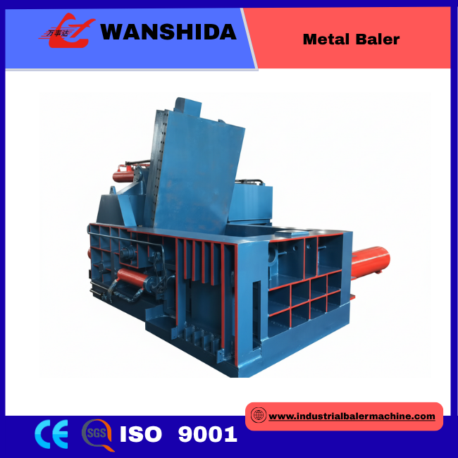 2000kN Hydraulic Metal Baler - 44kW Power, 4000-5000kg/H Capacity