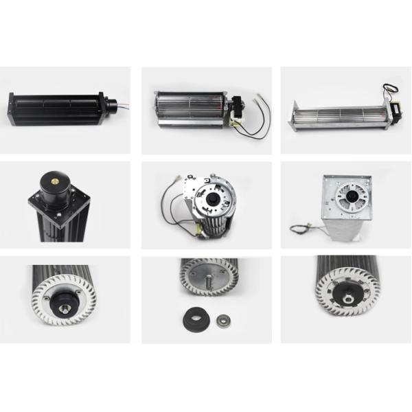 AC Tangential Cross Flow Blower Fan , Refrigerator Fan Motor 60×300MM Metal Frame