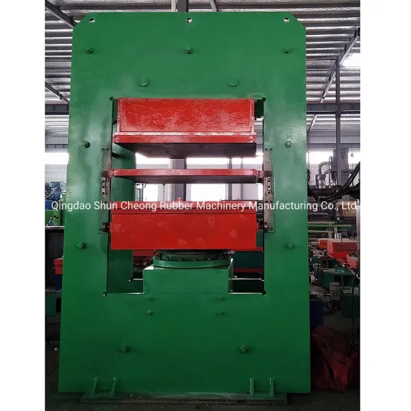 Frame Plate Vulcanizing Press with PLC Control Nodular Cast Iron and Electric Heating for Rubber Mat