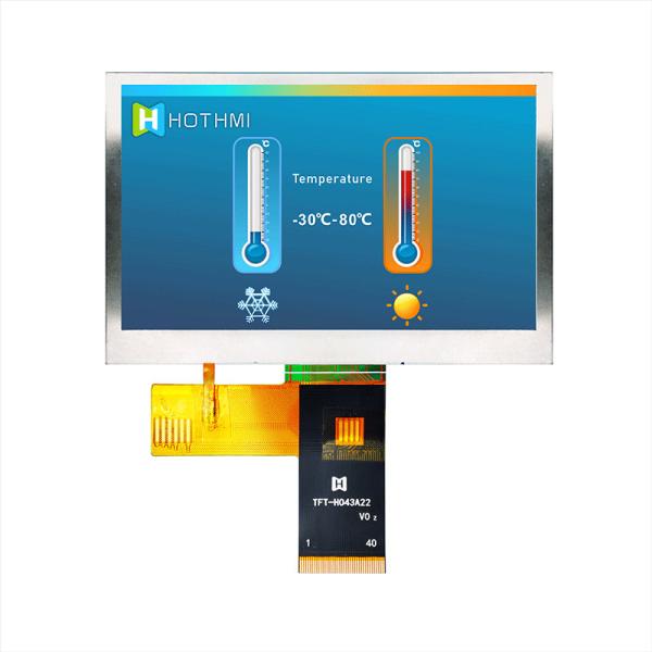 4,3 модуль дисплея LCD IPS температуры дюйма 480x272 MCU широкий