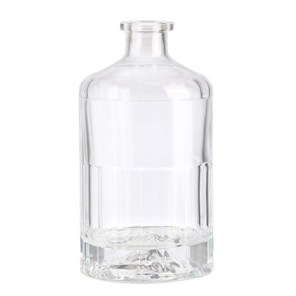 500ML Empty Glass Bottle for Whiskey Vodka Gin Hot Stamping Surface Handling Beverage