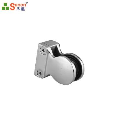 Custom Stainless Steel Handrail Fittings For Indoor Balcony Railing Glass Clamp  8-12mm