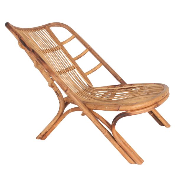 Luxury Cane Modern Chair Adjustable Wooden Wicker Rattan Bar Chairs Outdoor Garden Sofa Chair