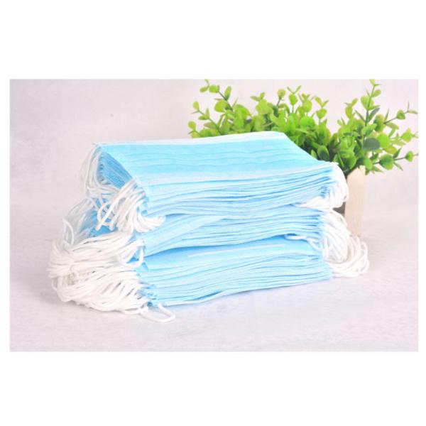 Adults Sterile Blue Disposable Surgical Face Mask 17.5*9.5cm Size Eco - Friendly
