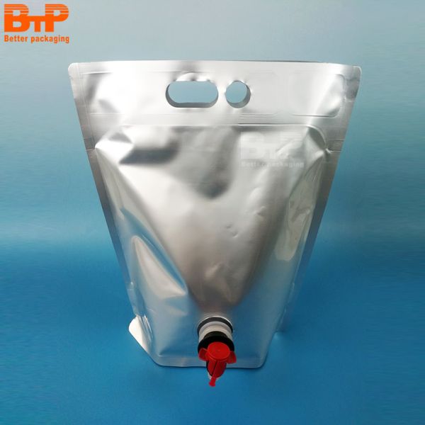 1.5L 2L 3L 5L 10L Aseptic Dispenser Bag in Box with Gravure Printing 9 Colors for Beverage and Liquid Packaging