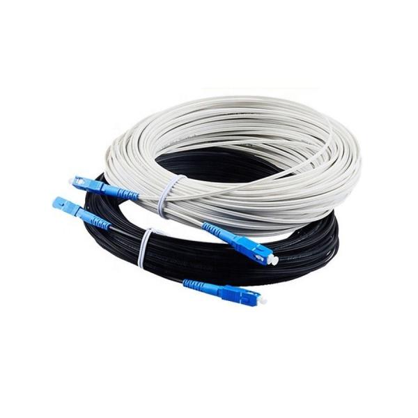 Self Supported Outdoor Fiber Optic Cable Pre Terminated Drop Wire Cable Sc To Sc APC/Upc Simplex