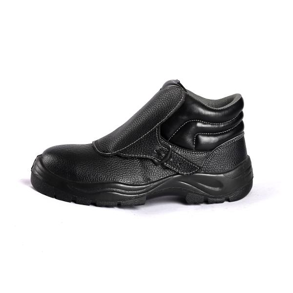 Mesh Lining Material Electrical Hazard Protection Genuine Leather Upper Of Exceptional Safety Shoes