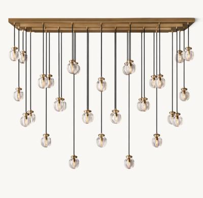 Cozinha Perla Retangular K9 Cristal Vidro Lustreiro 110V-220V