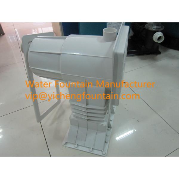 White ABS Standard Wide Mouth Pool Wall Skimmer With Decorative Face Plate