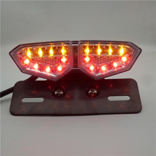 Motorcycle LED Tail Light with Turn Signals Red/Yellow Light Color and 0.01-0.29W