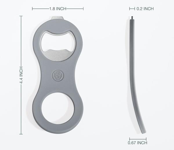 FDA  2 In 1 Magnetic Beer Bottle Opener For Refrigerator And RV With Cap Catcher