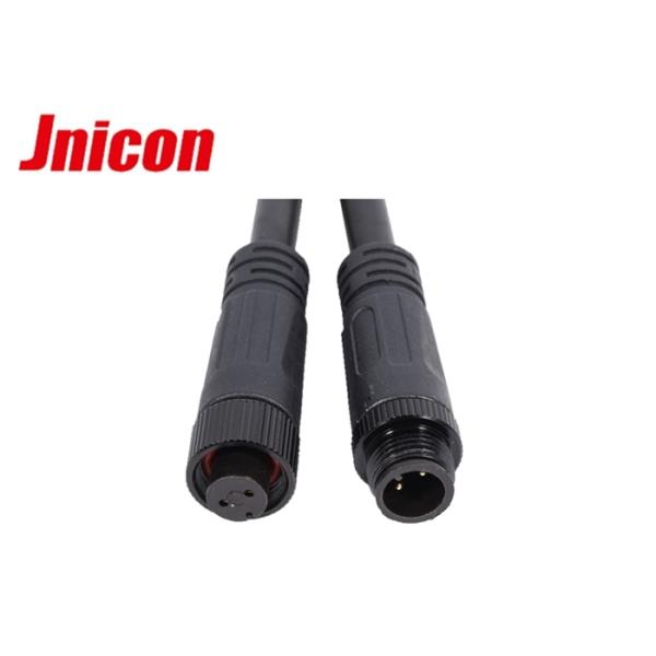 2 Pin Waterproof Male Female Connector , IP68 Circular Plastic Connectors For Lighting