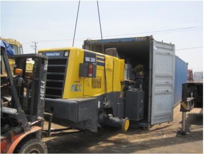 Used KOMATSU WA380-3 Wheel Loader Sold to Jordan Aqaba port