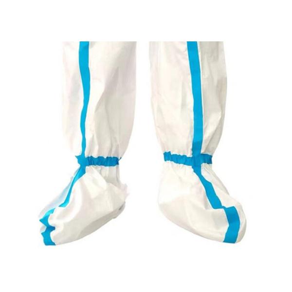 Устранимый медицинский защитный ботинок покрывает не сплетенную эластичную крышку ноги Drawstring