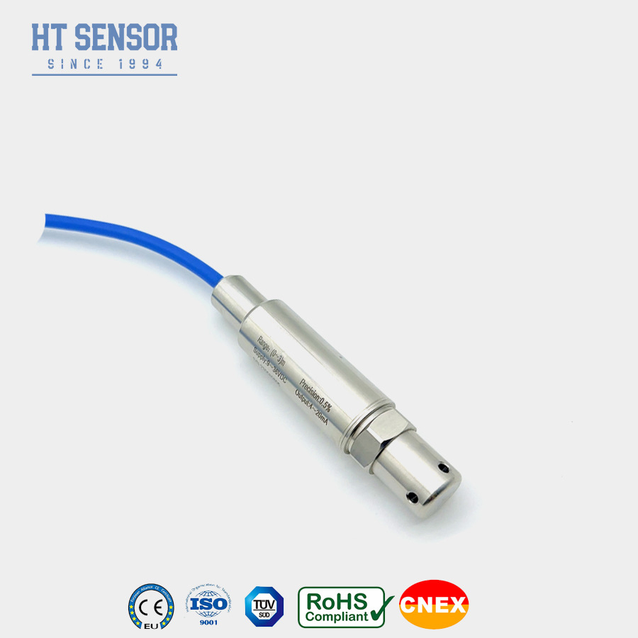 Liquid Level Sensor Continuous Level Measurement Transmitter With PTFE Cable Pressure Sensor