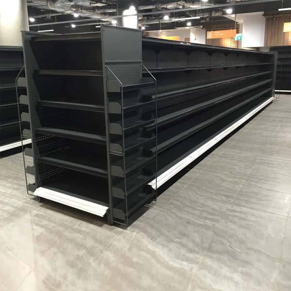 Стальной двойник стеллажа для выставки товаров магазина розничной торговли Q195 встал на сторону для магазина конфеты