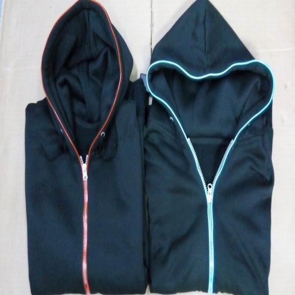 attention-attractive el hoodies/ glow hoodies/ light up hoodies