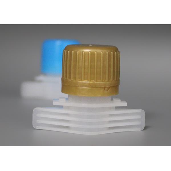 Eco Friendly PE Plastic Pilfer Proof Pour Spout Covers For Laundry Liquid Pouch