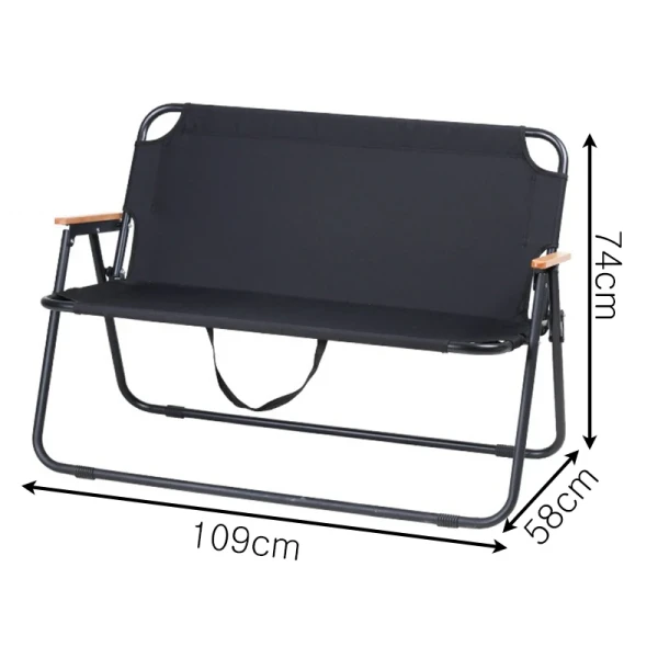 Y Mail Packing Portable Double Seats Outdoor Folding Beach Chair for Camping