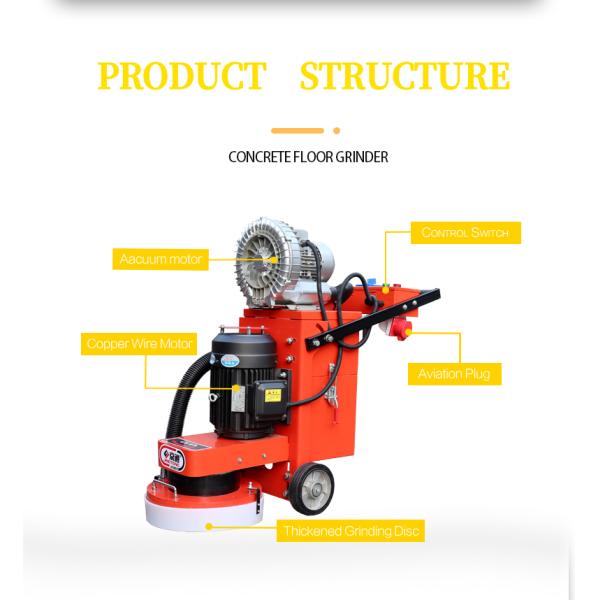 Hand Push Concrete Grinder Planetary Single Disc Floor Grinding Polishing Machine
