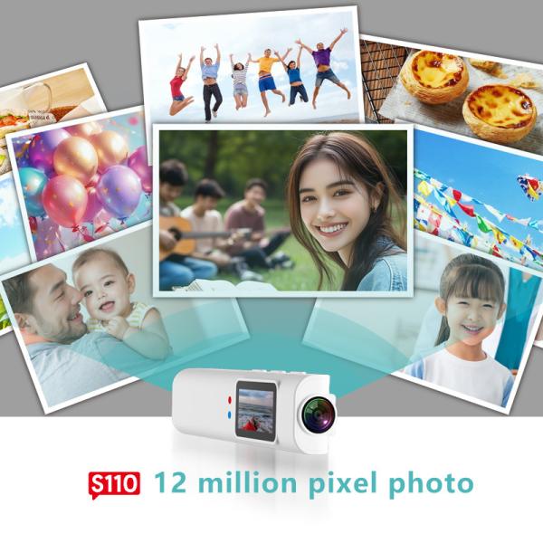 Wearable Small Fpv Camera WiFi Video Camcorder 110°Wide Angle Lens Anti Shake APP Control