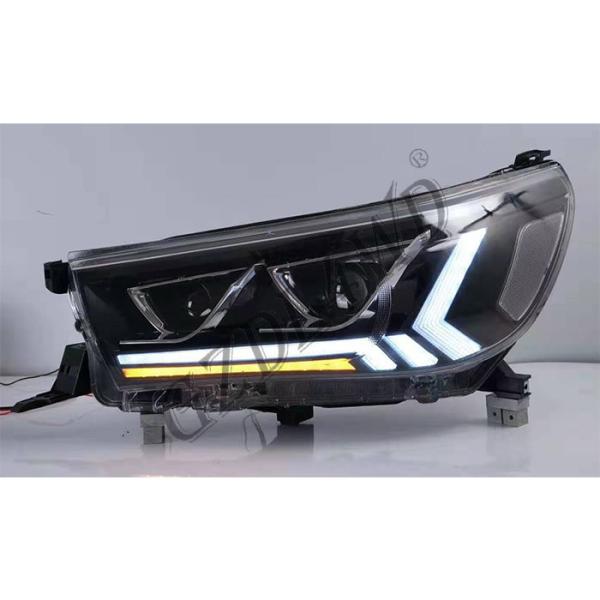 Luzes de condução claras da lente 4x4, luz 2015 da cabeça do projetor do diodo emissor de luz DRL de Toyota Hilux Revo Rocco