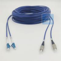 Duplex Armored Patch Cord 30m FC LC 3.3mm Blue LSZH Rodent Resistant FTTH