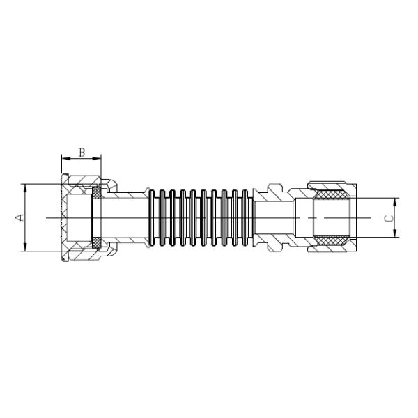 Manguera acanalada de acero inoxidable para el sistema de gas