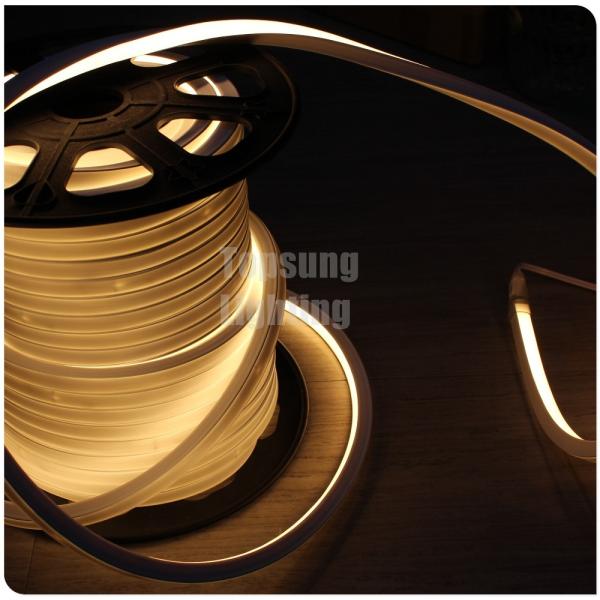 низкое напряжение DC 12V теплое белое светодиодное неонное флексное веревочное освещение 16x16 мм квадратное плоское трубчатое освещение