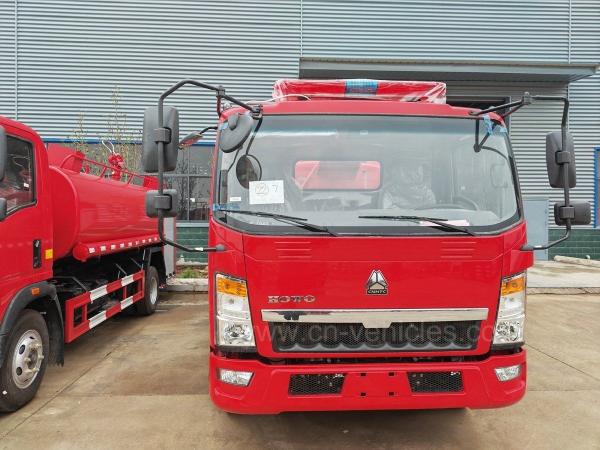 HOWO 8000Liter Water Tanker Fire Engine Truck