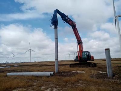 Motorista Multipurpose do Vibro de Crane Solar Panel Installation Piling