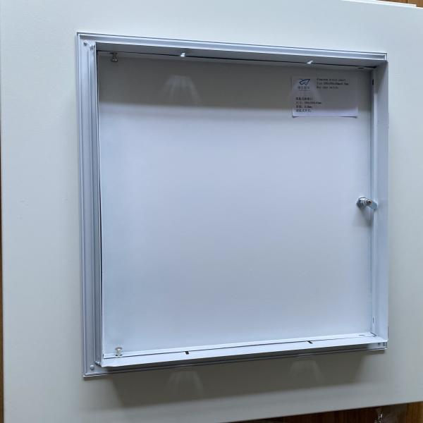 Metro Station 390x390x40x0.8mm Aluminum Access Panel With Key Type Switch