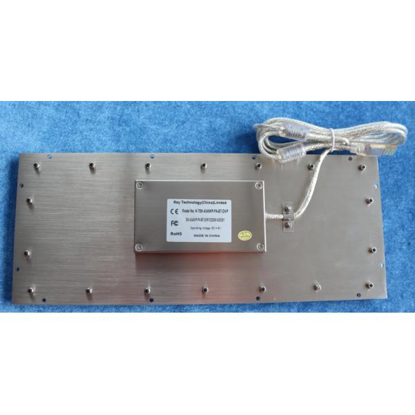 Compact Format 2.0mm Key Travel Black Metal Keyboard dynamic waterproof