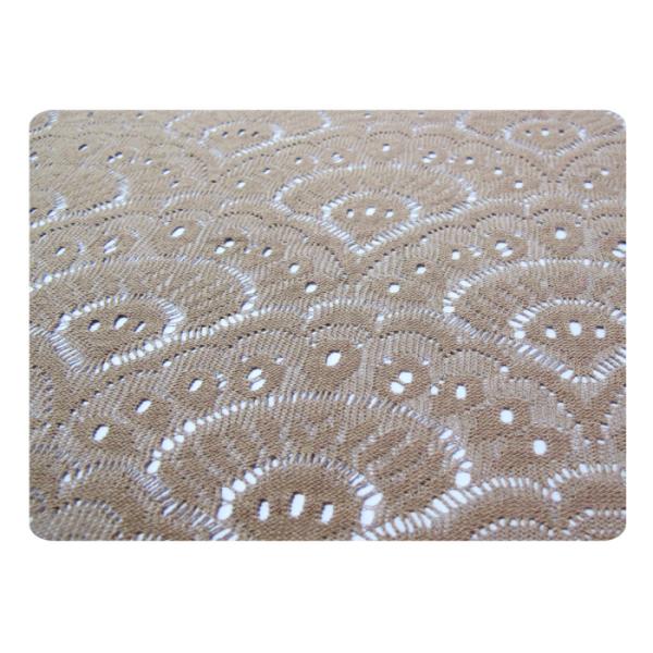 Water Soluble Fan Shaped Lace Fabric 65% Terylene + 35% Cotton CY-CT8521