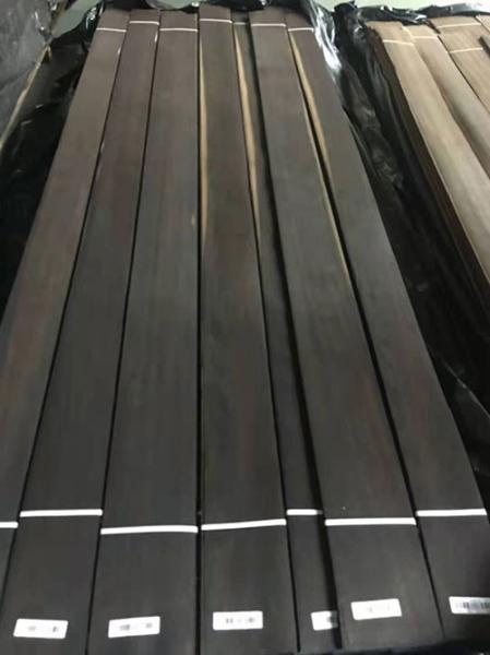 0.42MM Dark Fumed Oak Wood Veneer Panel A Grade Quarter Cut