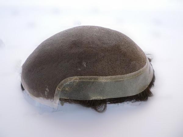 Système capillaire personnalisé de taille, méthode de fixation adhésive, toupet pour homme