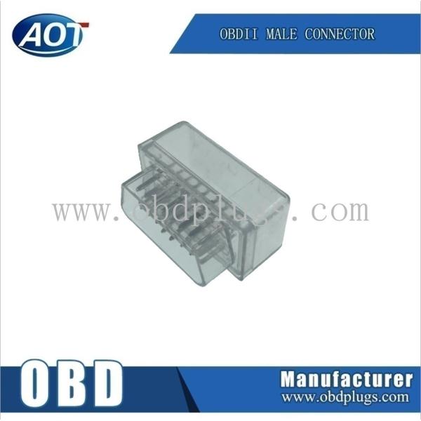 Normal Color ABS Plastic16 Pin J1962 OBD OBD II EML327 OBD2 Enclosure for Offer Drawing
