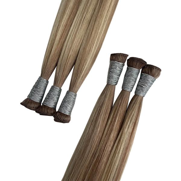 Remy Hair Muti-Color Russian Hair Double Drawn Handtied Hair Wefts and Affordable