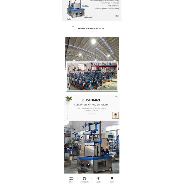 Customized Electric Heating Pizza Cone Maker Pizza Making Line Pizza Cone Machine