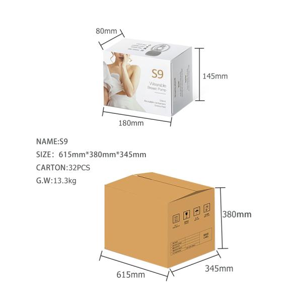 Straight Body Portable Electric Breast Pump Wearable  2 Modes 5 Levels